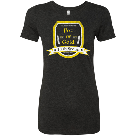 T-Shirts Vintage Black / Small Pot of Gold Irish Stout Women's Triblend T-Shirt