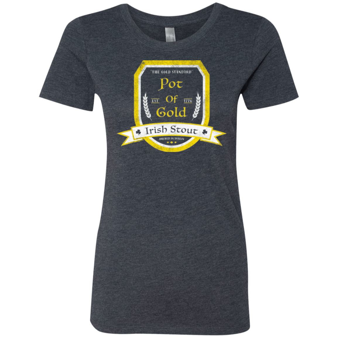 T-Shirts Vintage Navy / Small Pot of Gold Irish Stout Women's Triblend T-Shirt