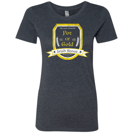 T-Shirts Vintage Navy / Small Pot of Gold Irish Stout Women's Triblend T-Shirt