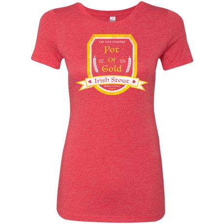 T-Shirts Vintage Red / Small Pot of Gold Irish Stout Women's Triblend T-Shirt