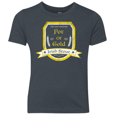 T-Shirts Vintage Navy / YXS Pot of Gold Irish Stout Youth Triblend T-Shirt