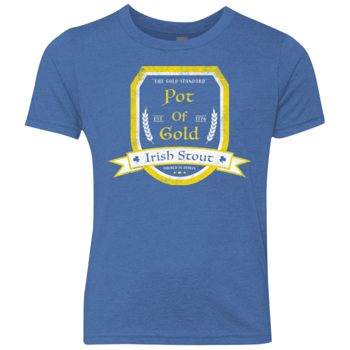 T-Shirts Vintage Royal / YXS Pot of Gold Irish Stout Youth Triblend T-Shirt