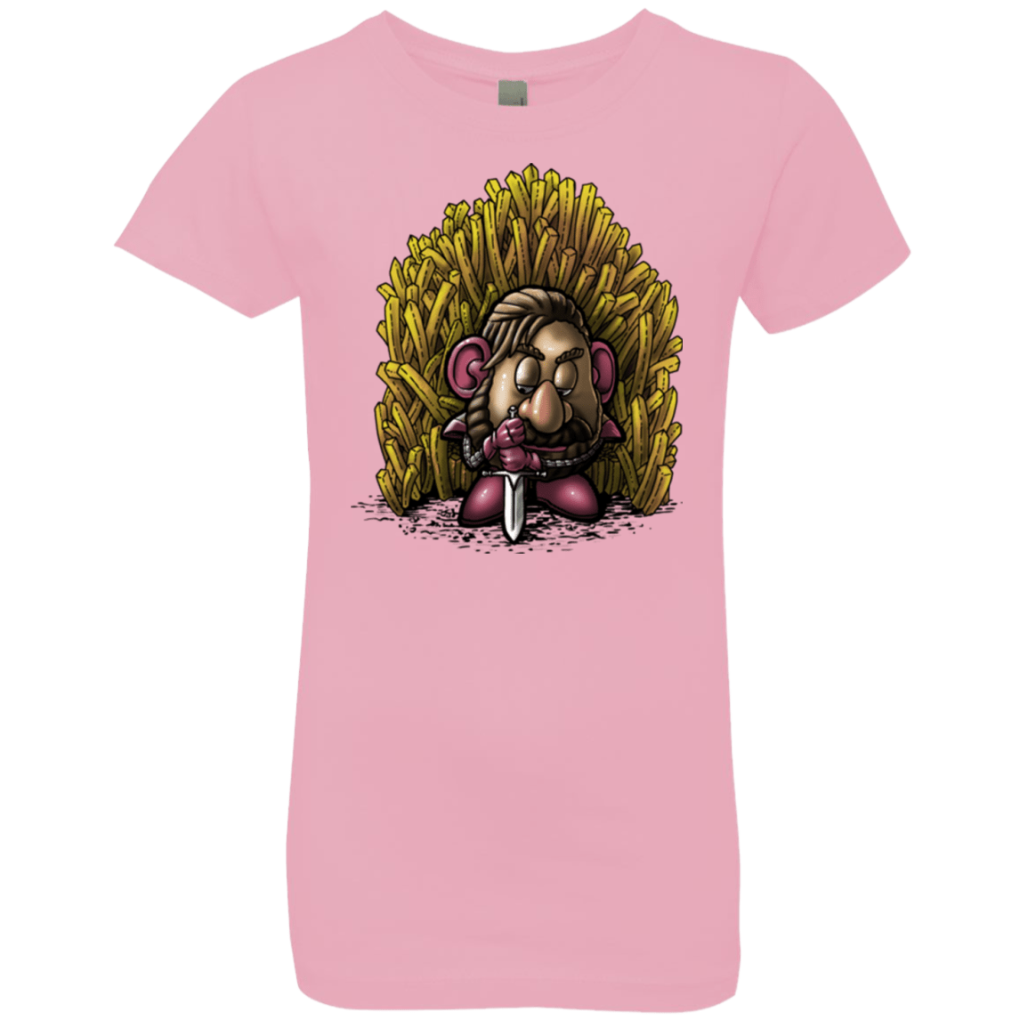 T-Shirts Light Pink / YXS Potato Girls Premium T-Shirt