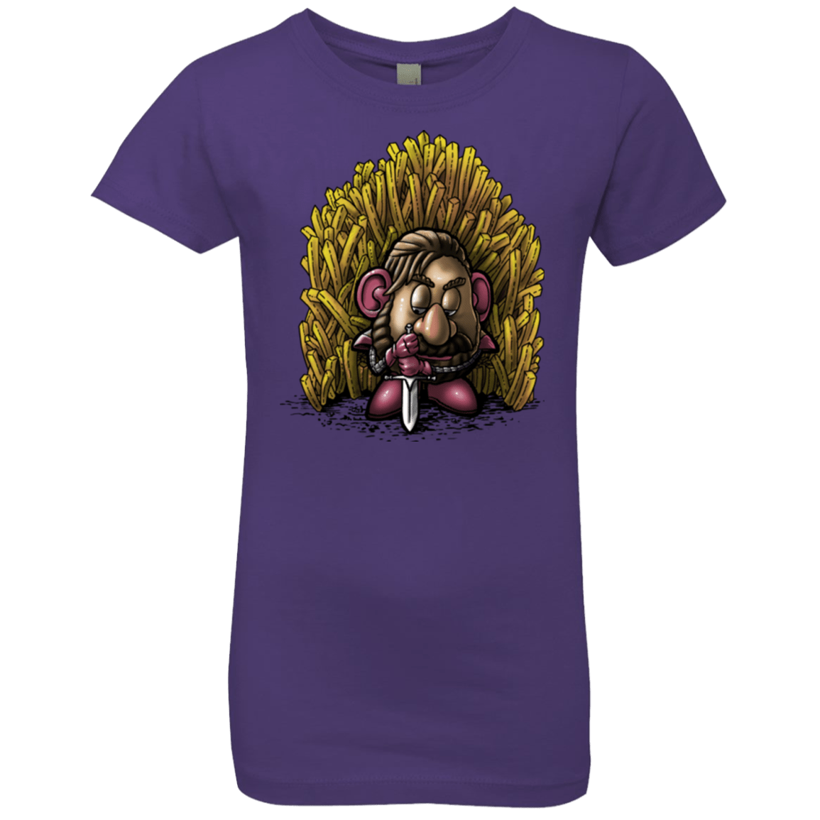 T-Shirts Purple Rush / YXS Potato Girls Premium T-Shirt