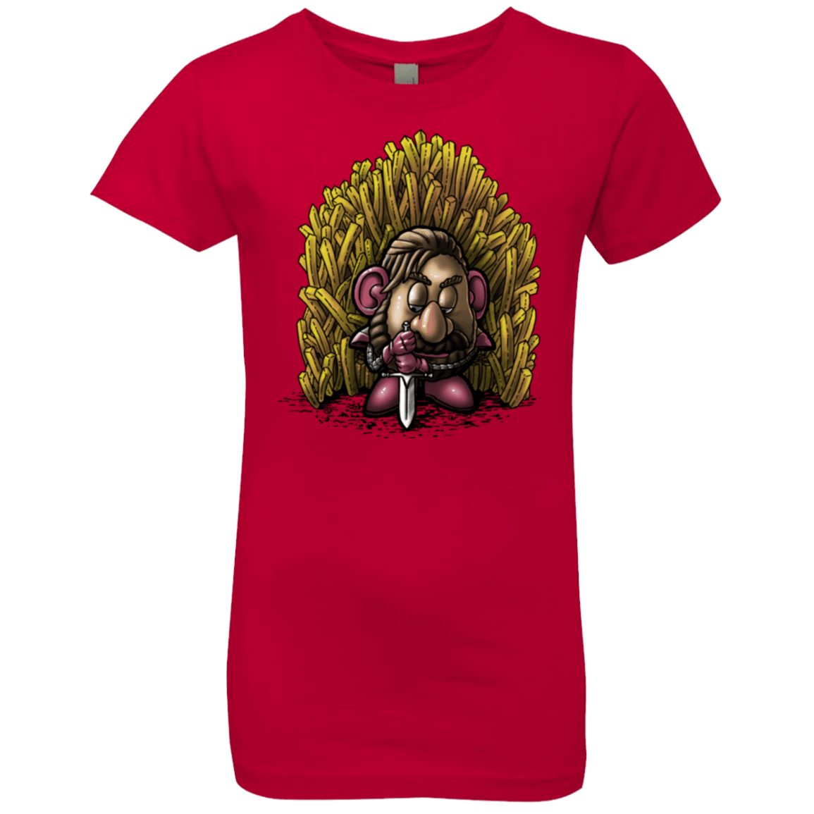 T-Shirts Red / YXS Potato Girls Premium T-Shirt