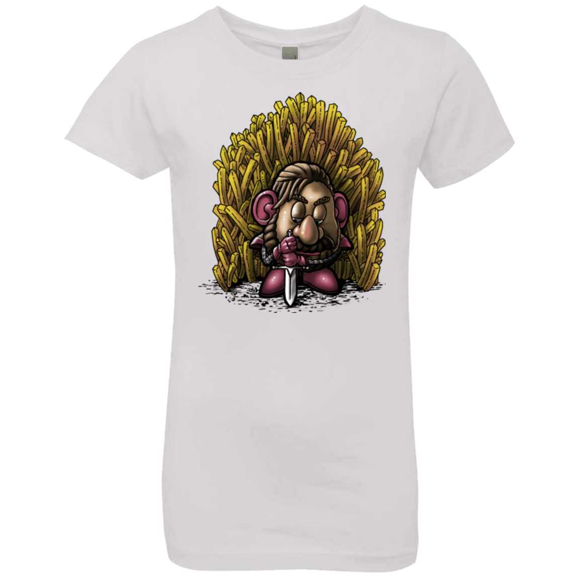 T-Shirts White / YXS Potato Girls Premium T-Shirt