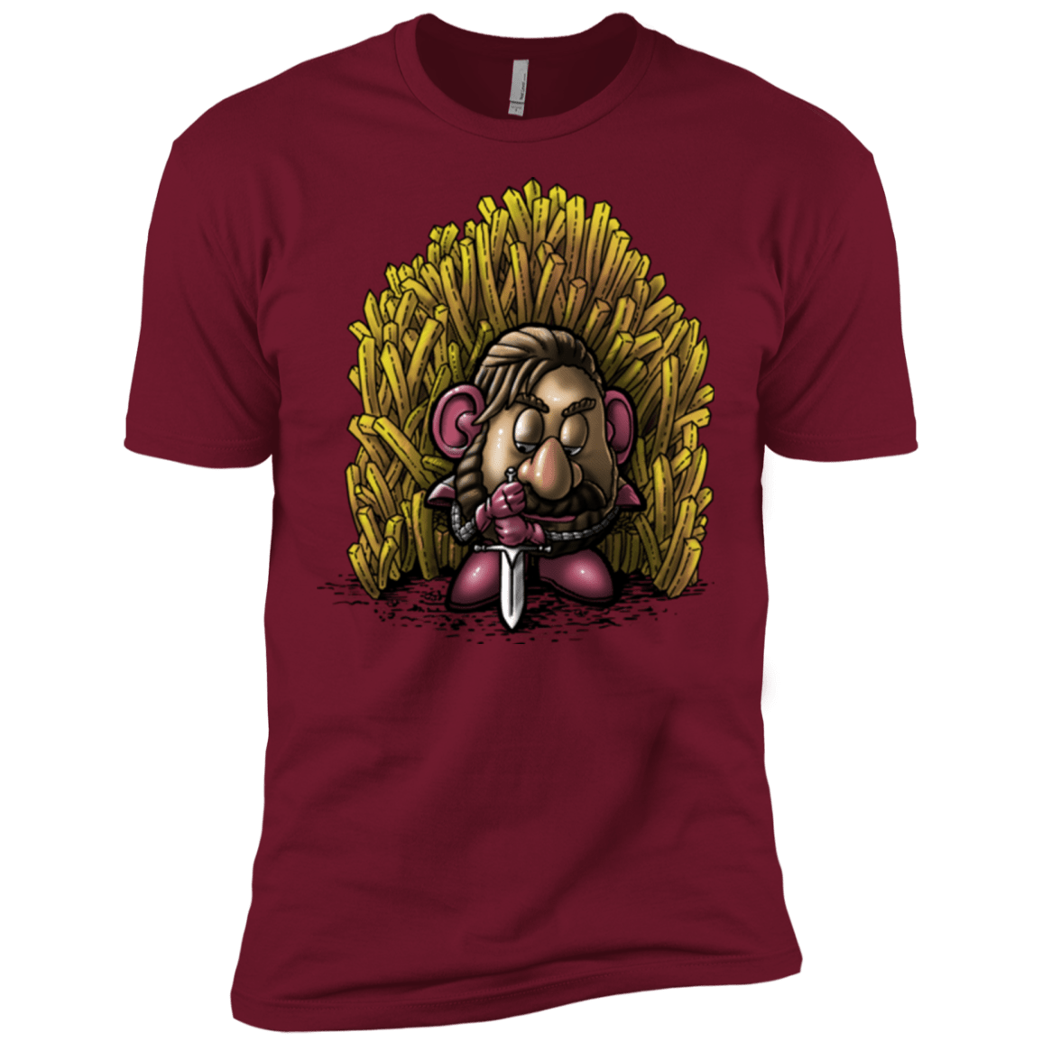 T-Shirts Cardinal / X-Small Potato Men's Premium T-Shirt