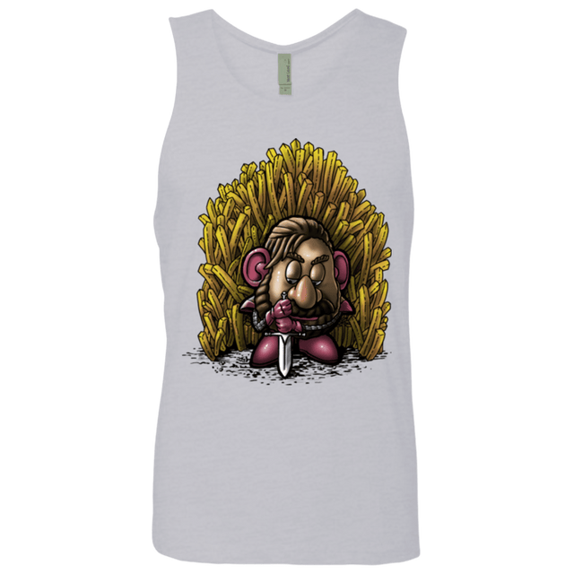 T-Shirts Heather Grey / Small Potato Men's Premium Tank Top