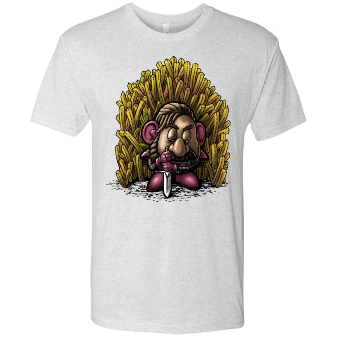 T-Shirts Heather White / Small Potato Men's Triblend T-Shirt