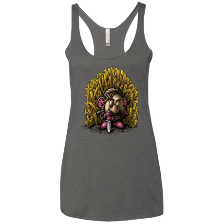 T-Shirts Premium Heather / X-Small Potato Women's Triblend Racerback Tank