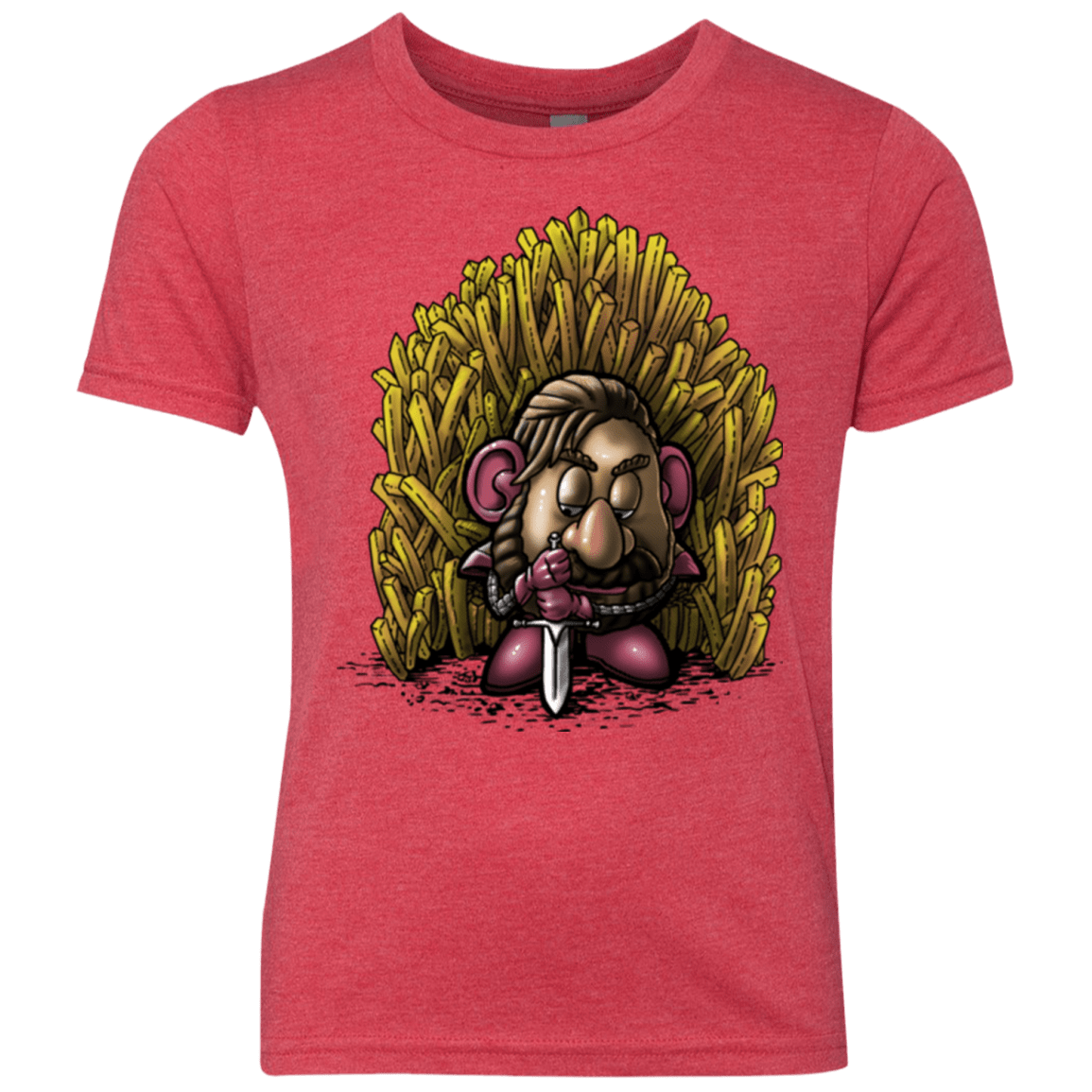 T-Shirts Vintage Red / YXS Potato Youth Triblend T-Shirt