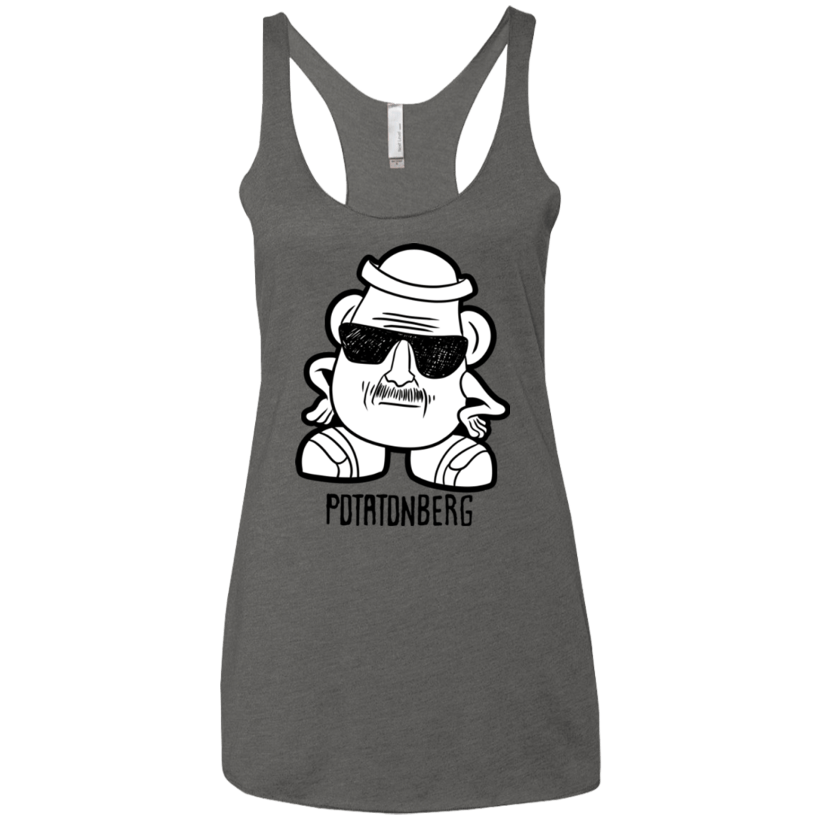 T-Shirts Premium Heather / X-Small Potatonberg Women's Triblend Racerback Tank