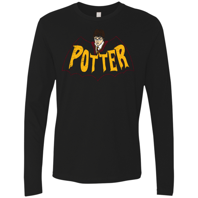 T-Shirts Black / S Potter Men's Premium Long Sleeve