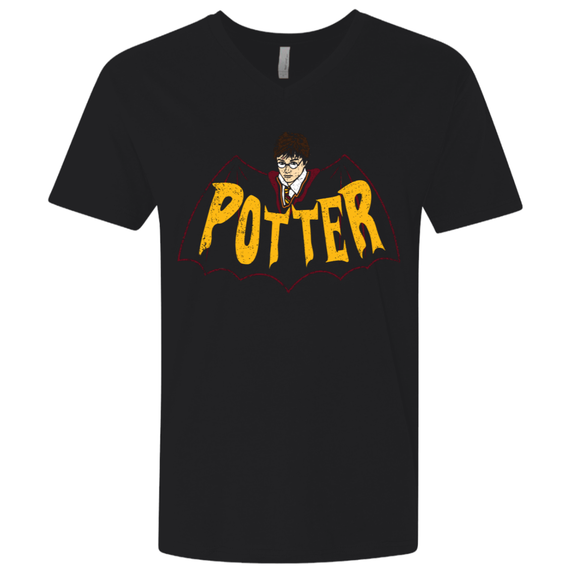 T-Shirts Black / X-Small Potter Men's Premium V-Neck