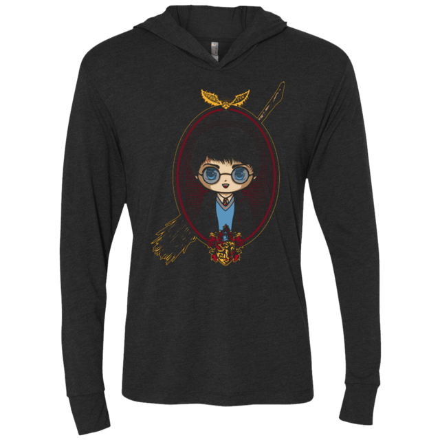 T-Shirts Vintage Black / X-Small Potter Portrait Triblend Long Sleeve Hoodie Tee