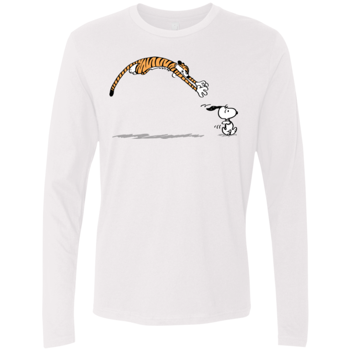 T-Shirts White / Small Pounce Men's Premium Long Sleeve