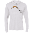 T-Shirts Heather White / X-Small Pounce Triblend Long Sleeve Hoodie Tee