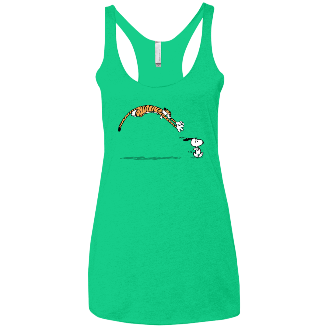 T-Shirts Envy / X-Small Pounce Women's Triblend Racerback Tank