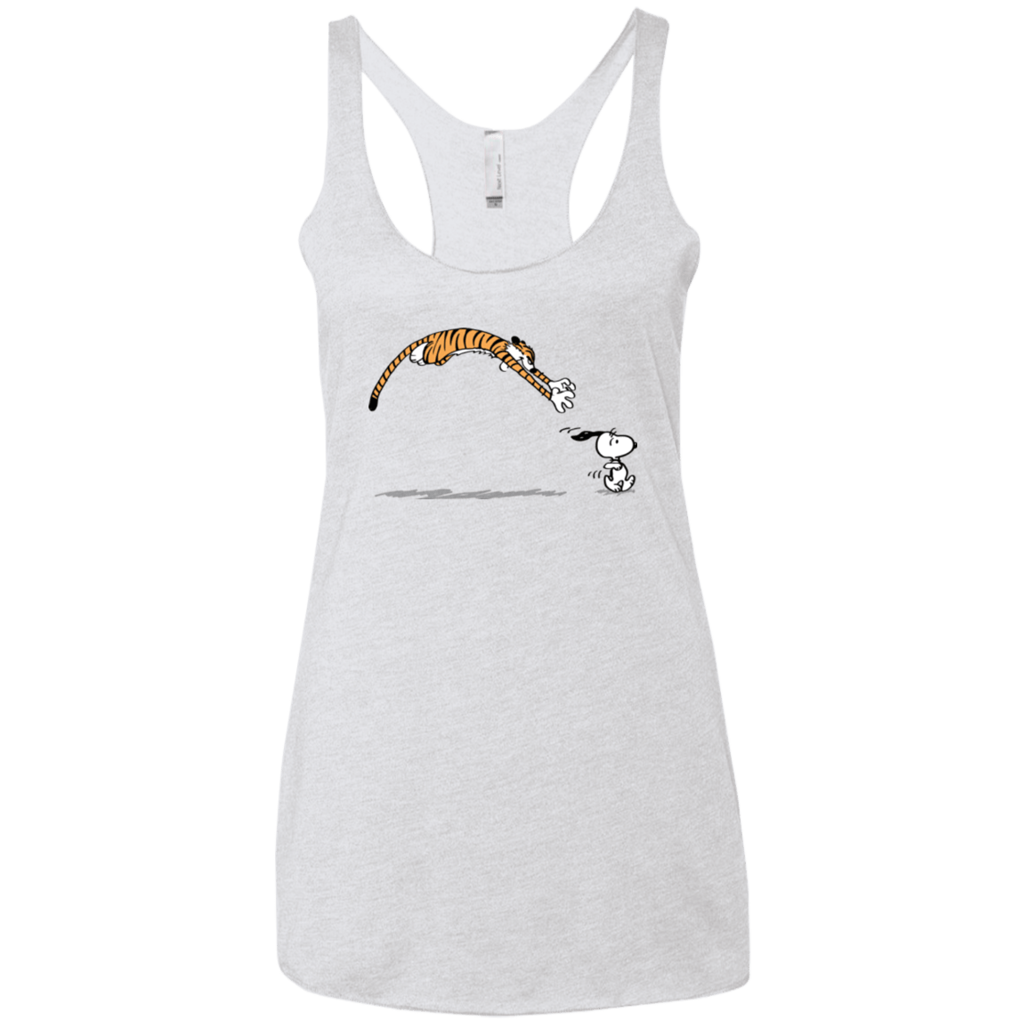 T-Shirts Heather White / X-Small Pounce Women's Triblend Racerback Tank