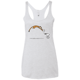 T-Shirts Heather White / X-Small Pounce Women's Triblend Racerback Tank