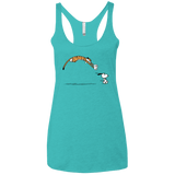 T-Shirts Tahiti Blue / X-Small Pounce Women's Triblend Racerback Tank