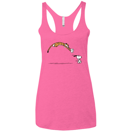 T-Shirts Vintage Pink / X-Small Pounce Women's Triblend Racerback Tank