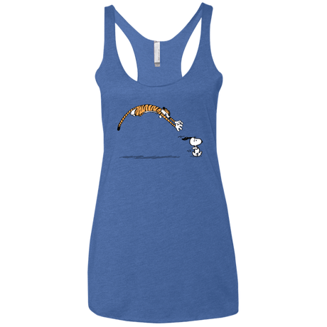 T-Shirts Vintage Royal / X-Small Pounce Women's Triblend Racerback Tank