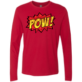 T-Shirts Red / Small pow Men's Premium Long Sleeve