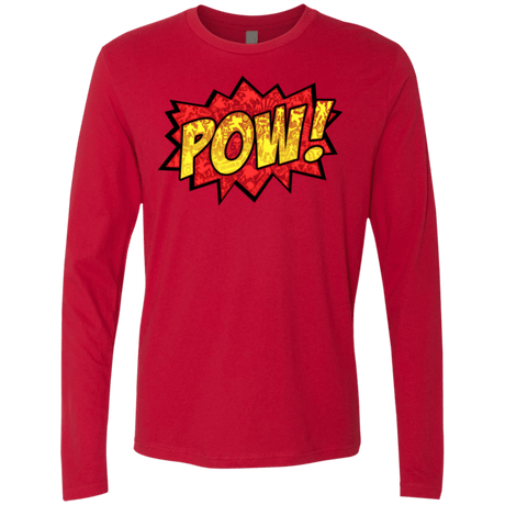 T-Shirts Red / Small pow Men's Premium Long Sleeve