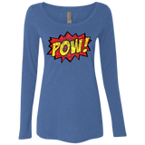 T-Shirts Vintage Royal / Small pow Women's Triblend Long Sleeve Shirt