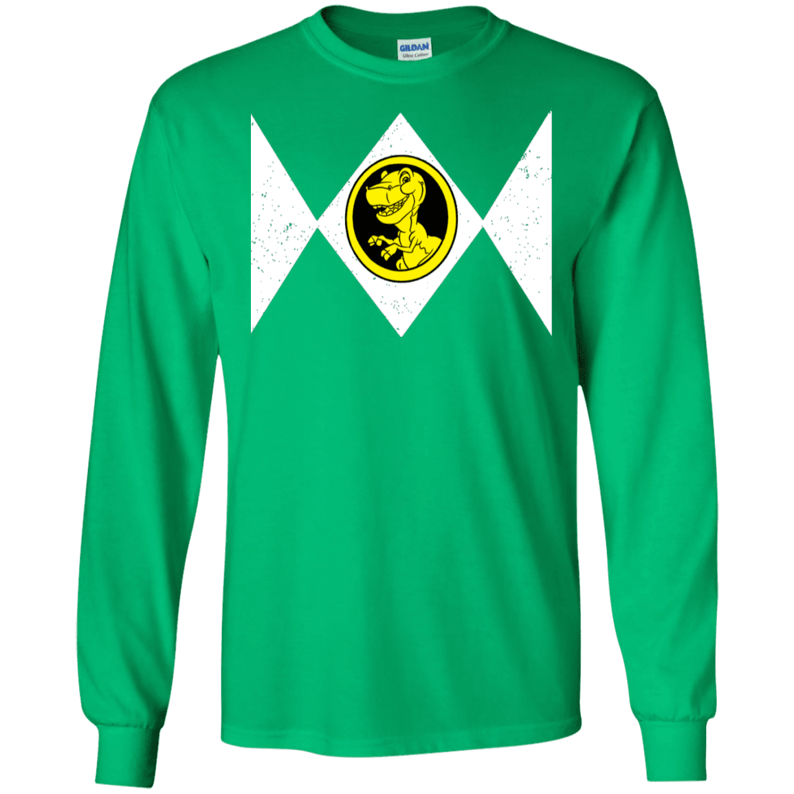 T-Shirts Irish Green / S Power Chomper Men's Long Sleeve T-Shirt