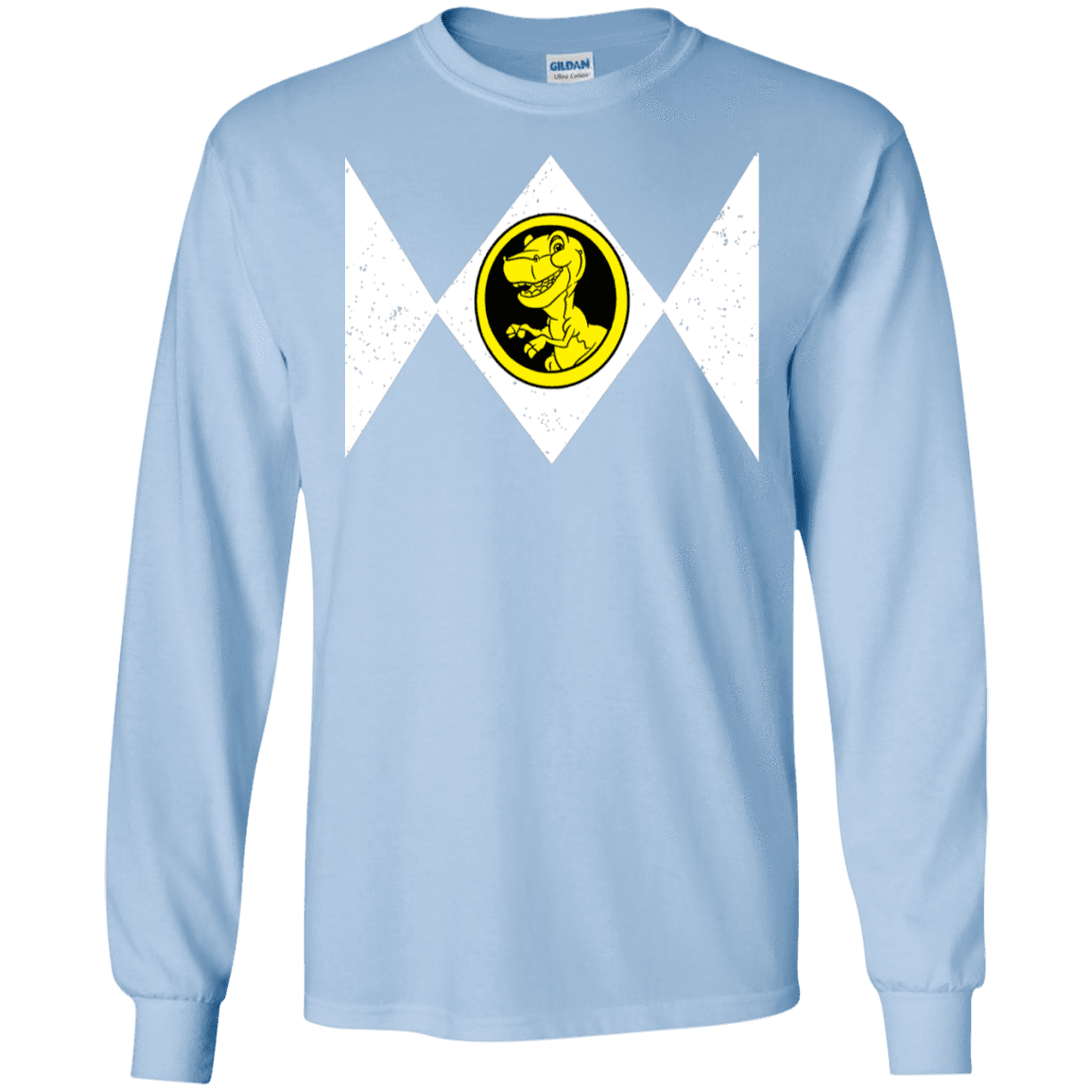 T-Shirts Light Blue / S Power Chomper Men's Long Sleeve T-Shirt