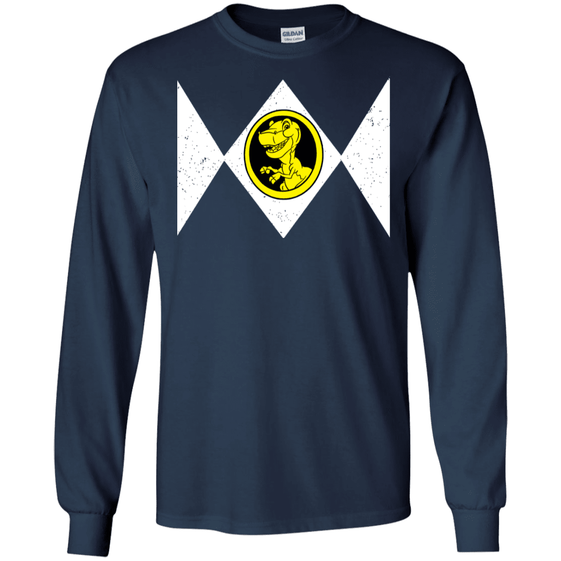 T-Shirts Navy / S Power Chomper Men's Long Sleeve T-Shirt