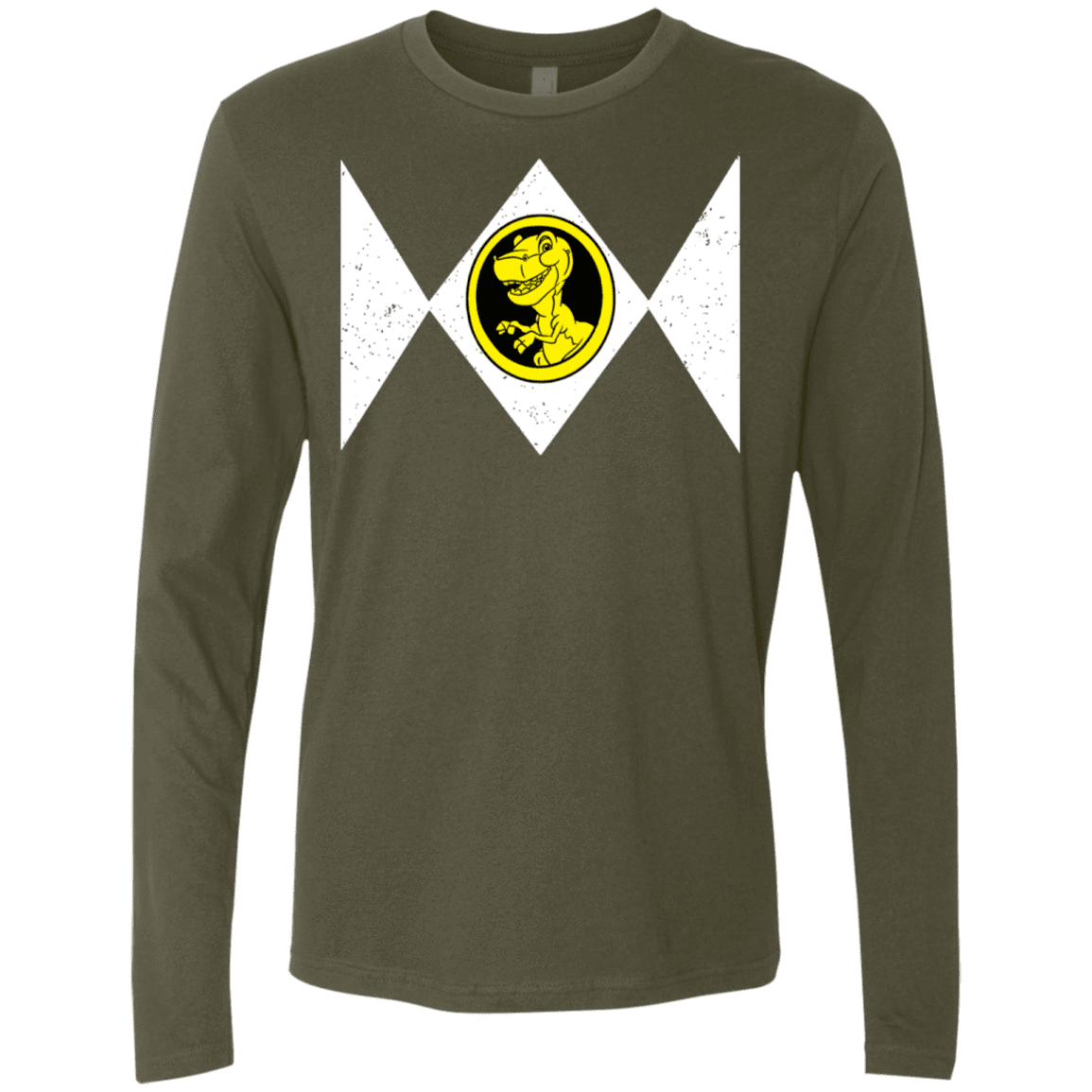 T-Shirts Military Green / S Power Chomper Men's Premium Long Sleeve