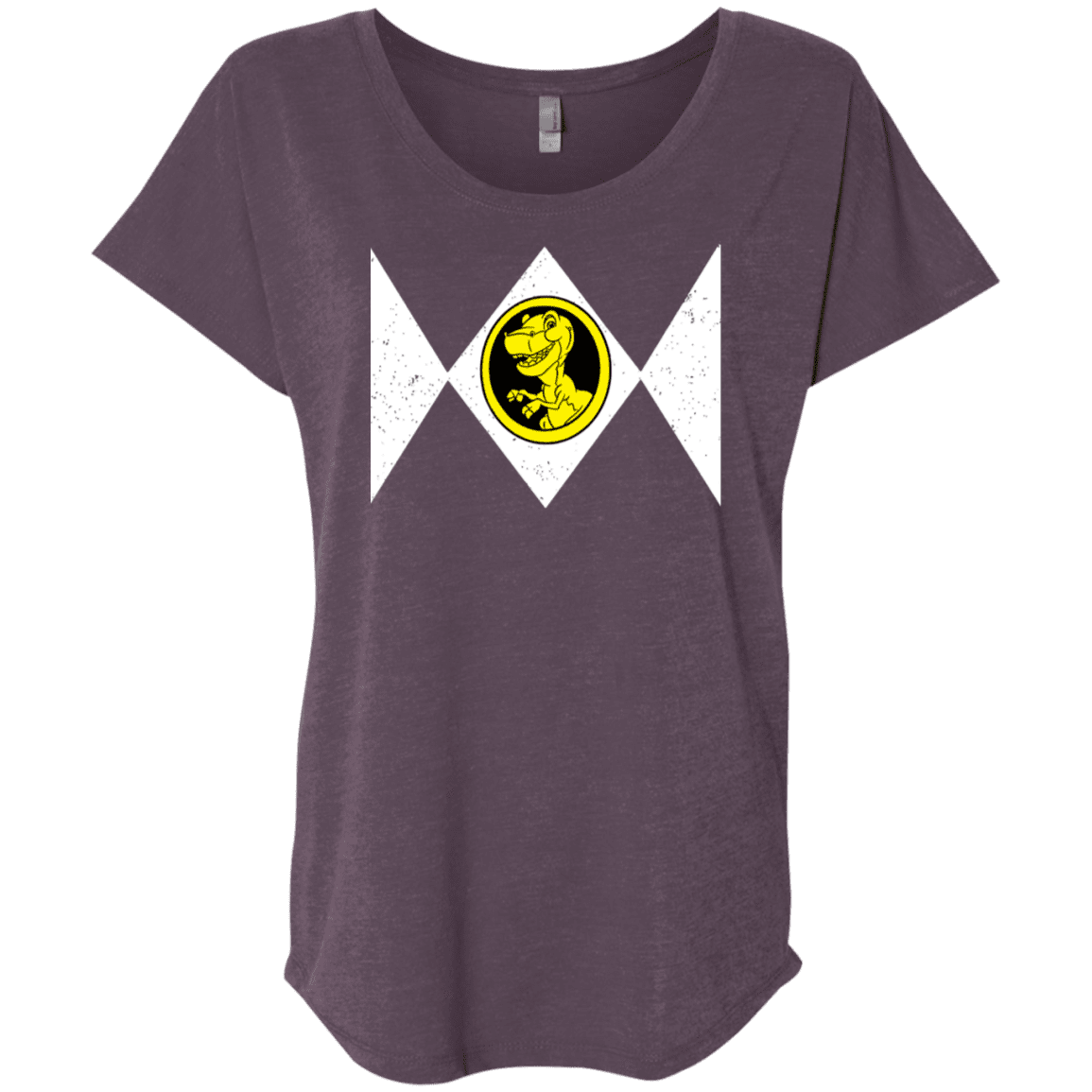 T-Shirts Vintage Purple / X-Small Power Chomper Triblend Dolman Sleeve