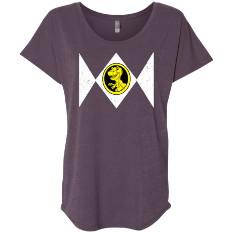 T-Shirts Vintage Purple / X-Small Power Chomper Triblend Dolman Sleeve