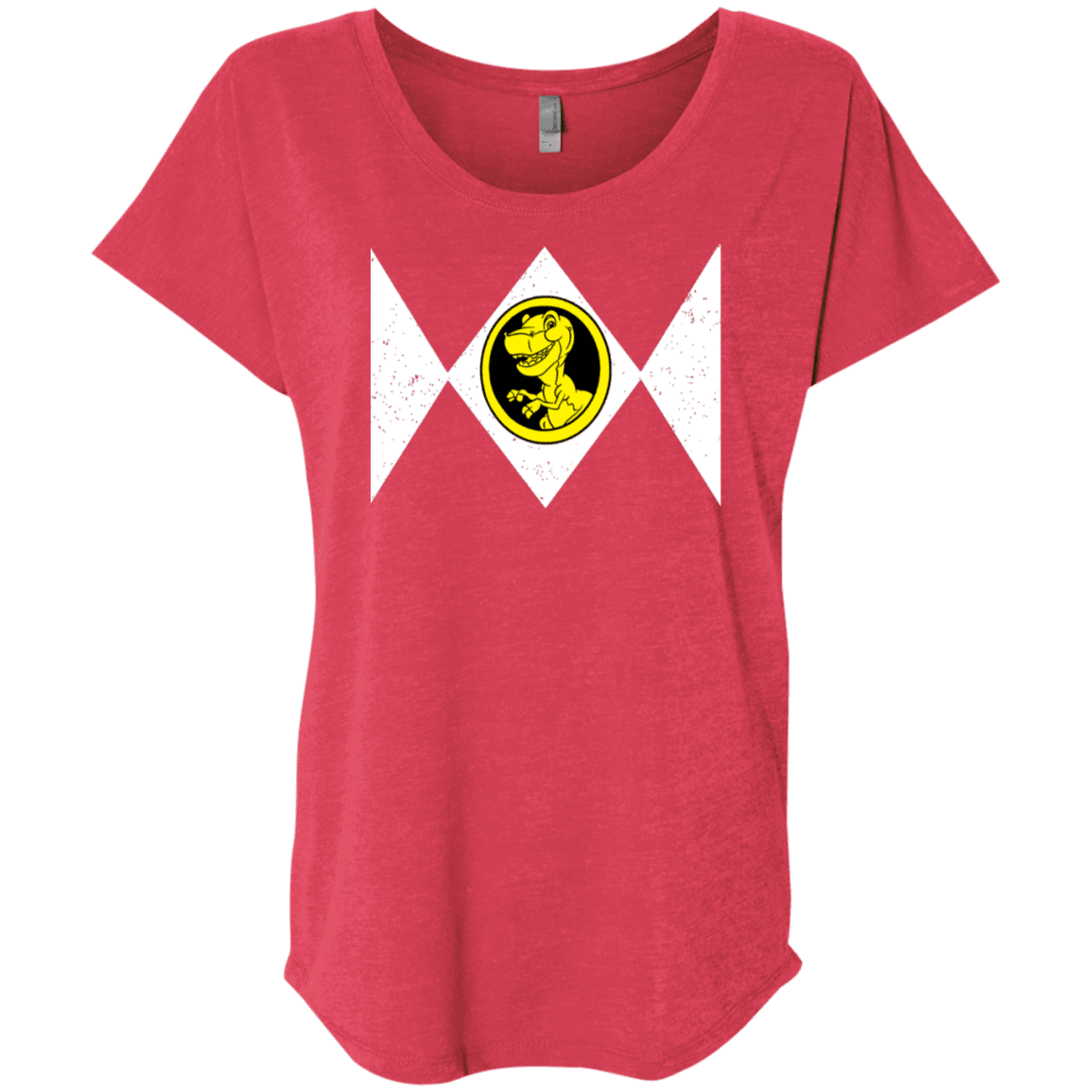 T-Shirts Vintage Red / X-Small Power Chomper Triblend Dolman Sleeve