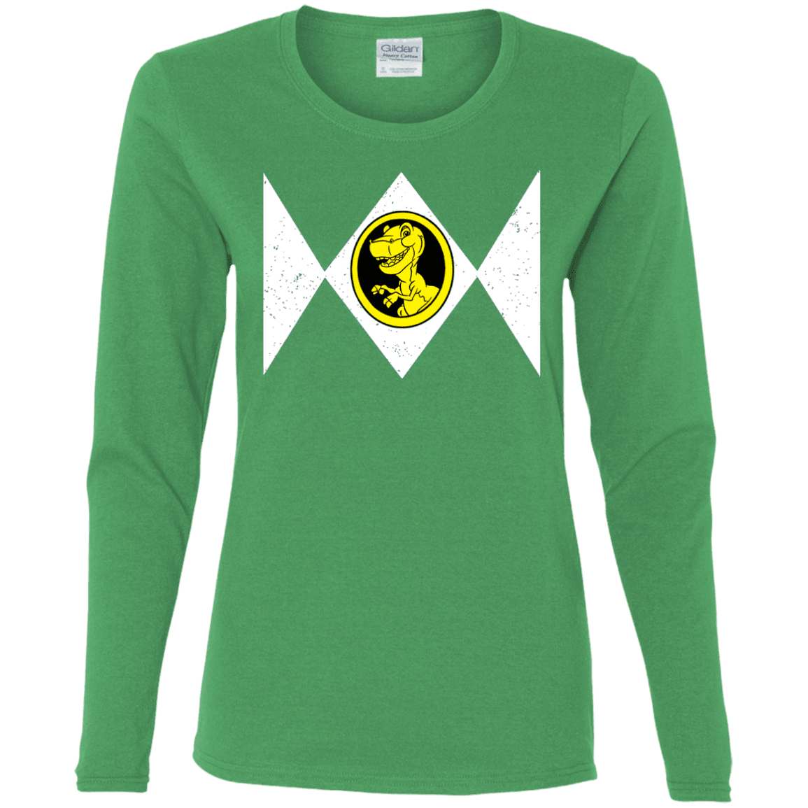 T-Shirts Irish Green / S Power Chomper Women's Long Sleeve T-Shirt