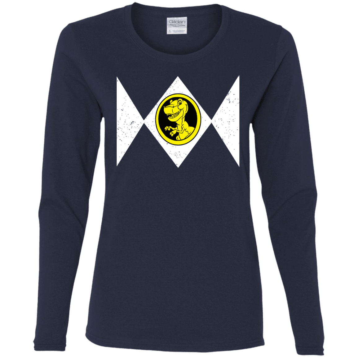 T-Shirts Navy / S Power Chomper Women's Long Sleeve T-Shirt