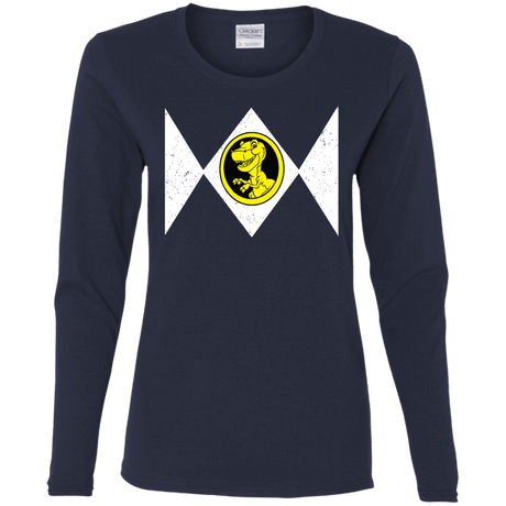 T-Shirts Navy / S Power Chomper Women's Long Sleeve T-Shirt