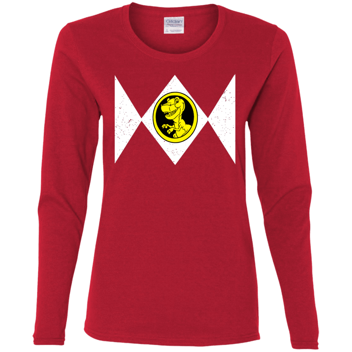 T-Shirts Red / S Power Chomper Women's Long Sleeve T-Shirt