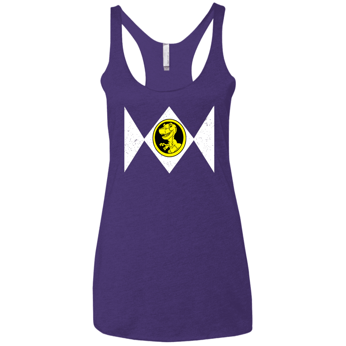T-Shirts Purple Rush / X-Small Power Chomper Women's Triblend Racerback Tank