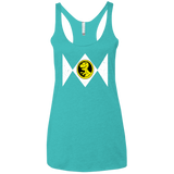 T-Shirts Tahiti Blue / X-Small Power Chomper Women's Triblend Racerback Tank