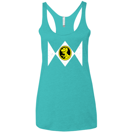 T-Shirts Tahiti Blue / X-Small Power Chomper Women's Triblend Racerback Tank