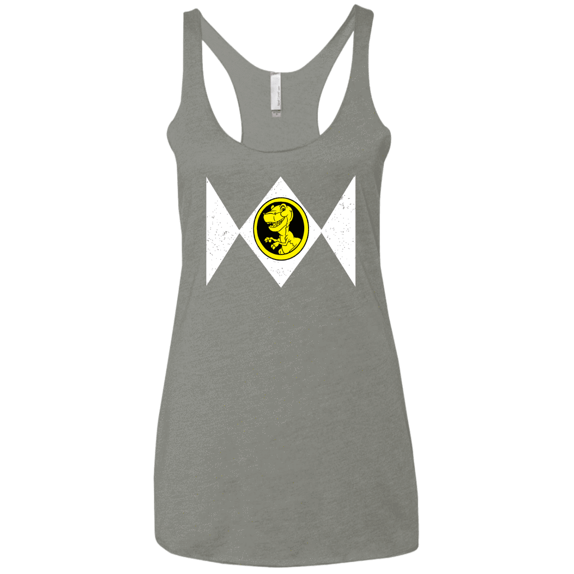 T-Shirts Venetian Grey / X-Small Power Chomper Women's Triblend Racerback Tank