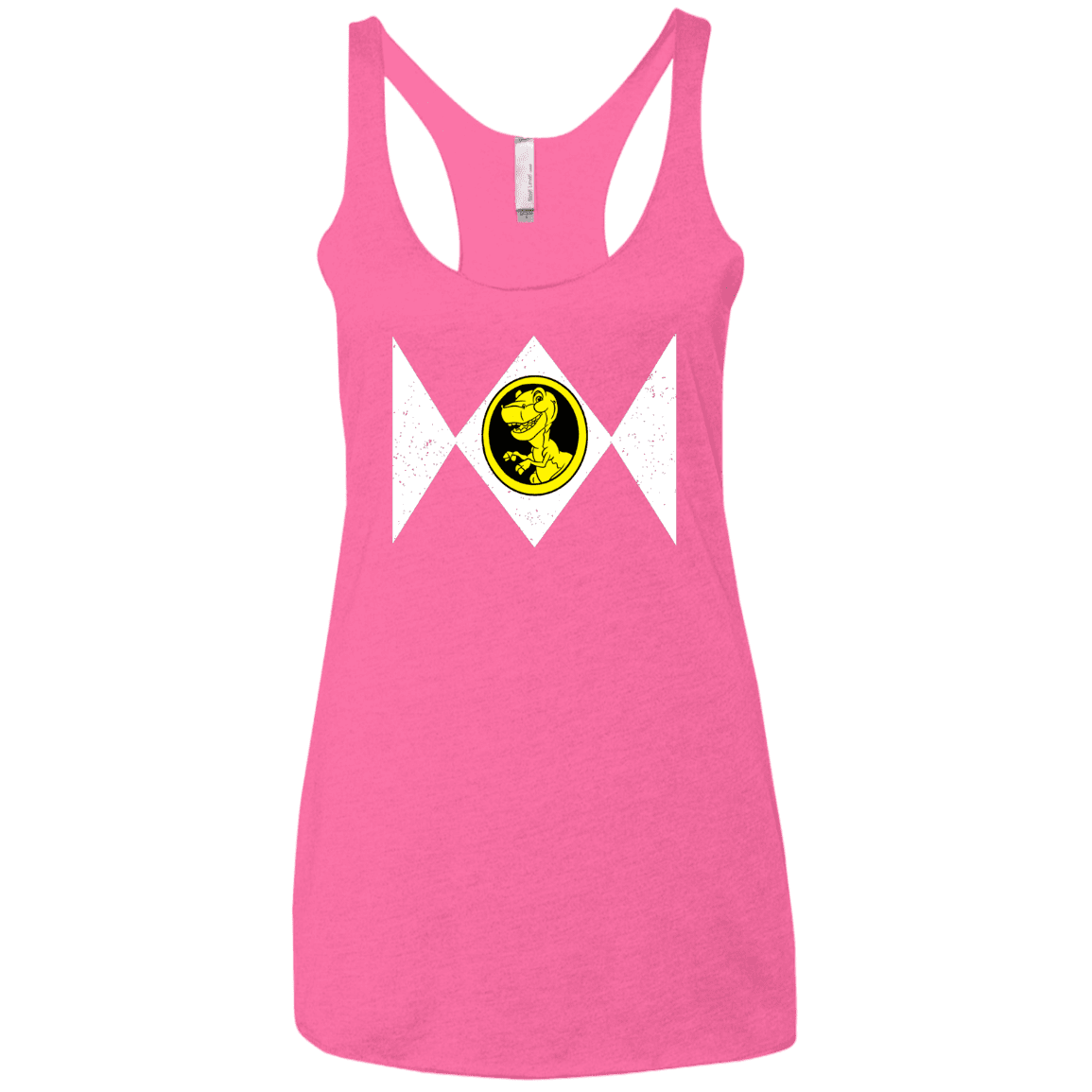 T-Shirts Vintage Pink / X-Small Power Chomper Women's Triblend Racerback Tank
