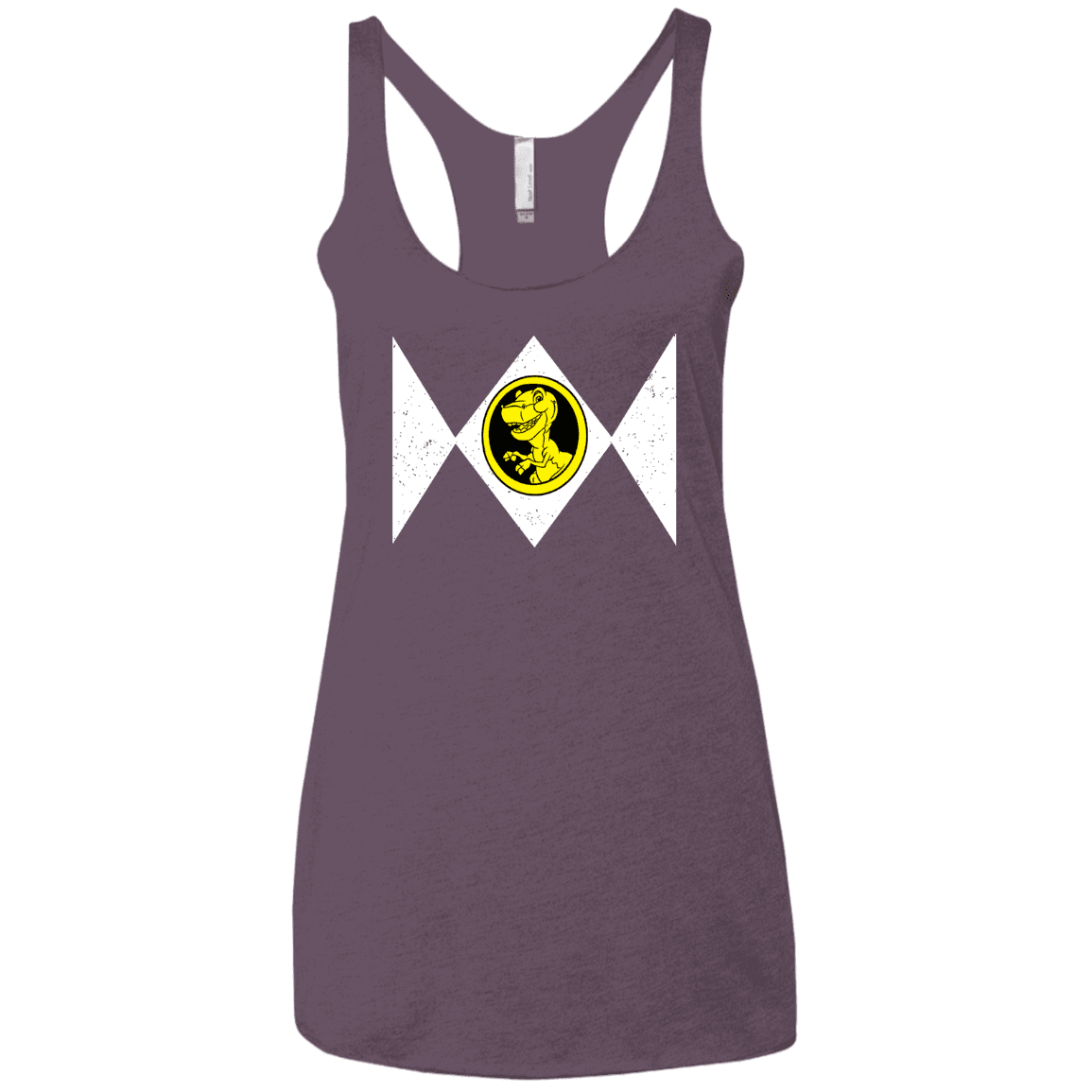 T-Shirts Vintage Purple / X-Small Power Chomper Women's Triblend Racerback Tank