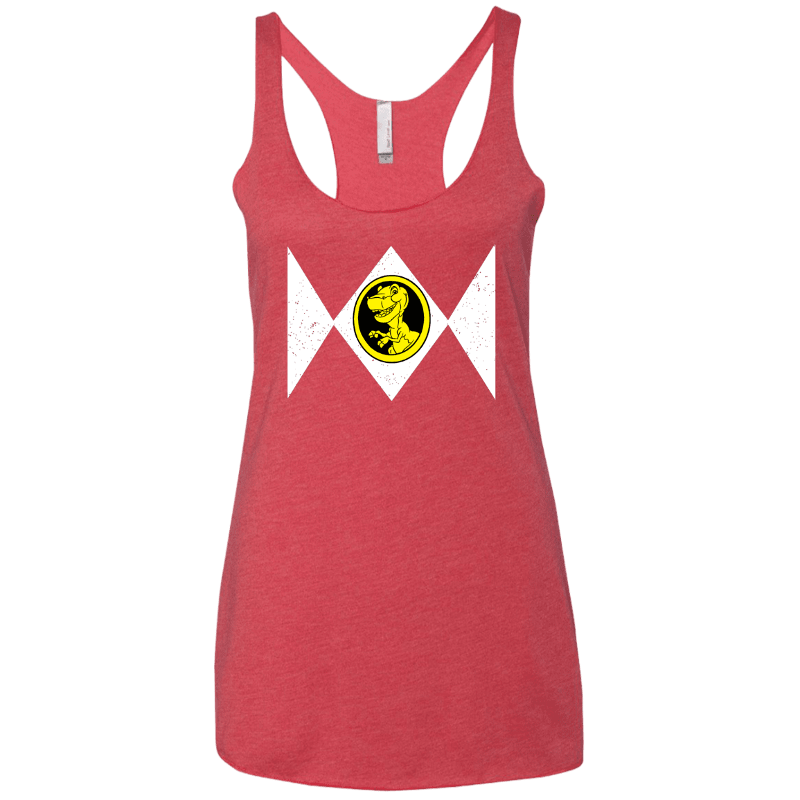 T-Shirts Vintage Red / X-Small Power Chomper Women's Triblend Racerback Tank