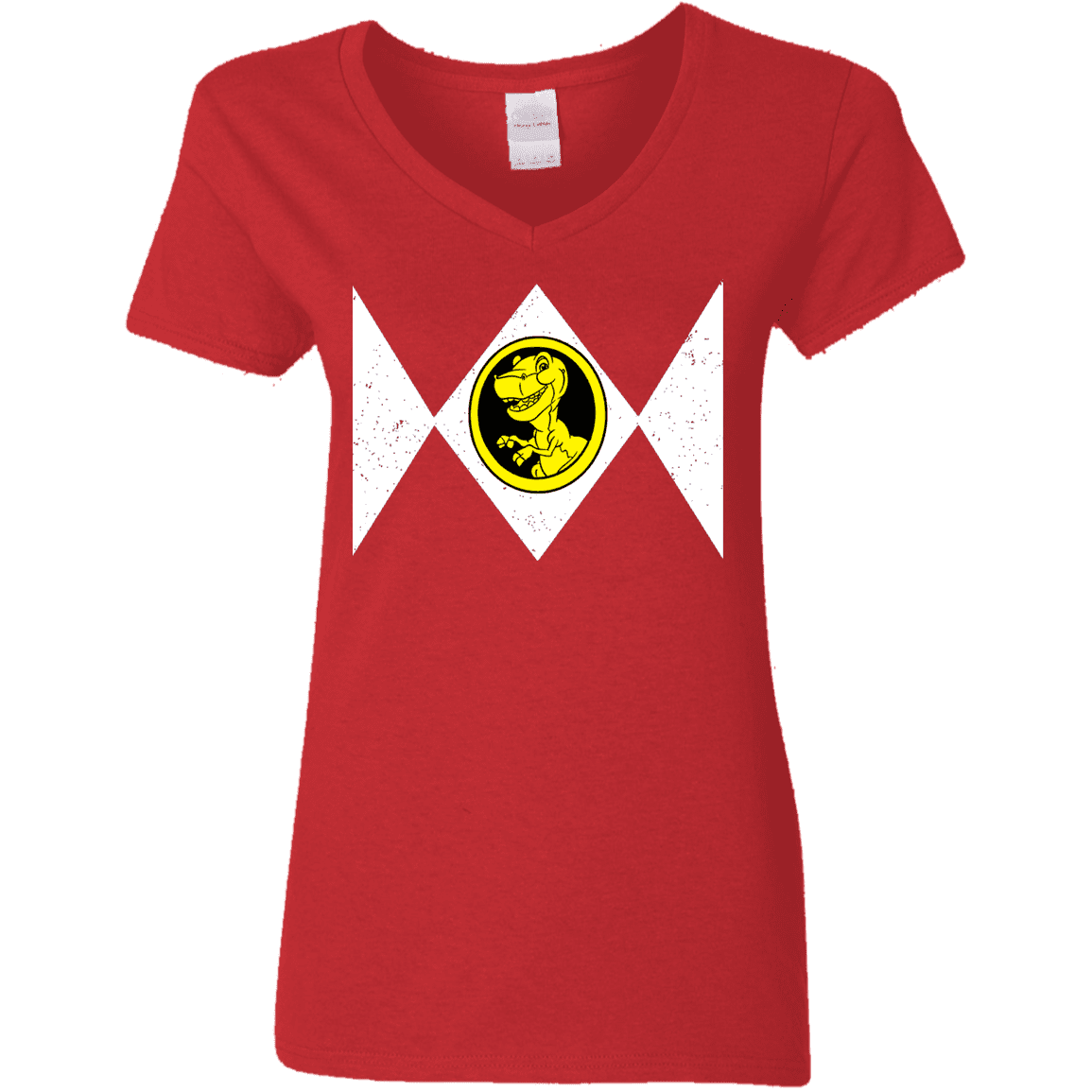 T-Shirts Red / S Power Chomper Women's V-Neck T-Shirt