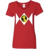 T-Shirts Red / S Power Chomper Women's V-Neck T-Shirt